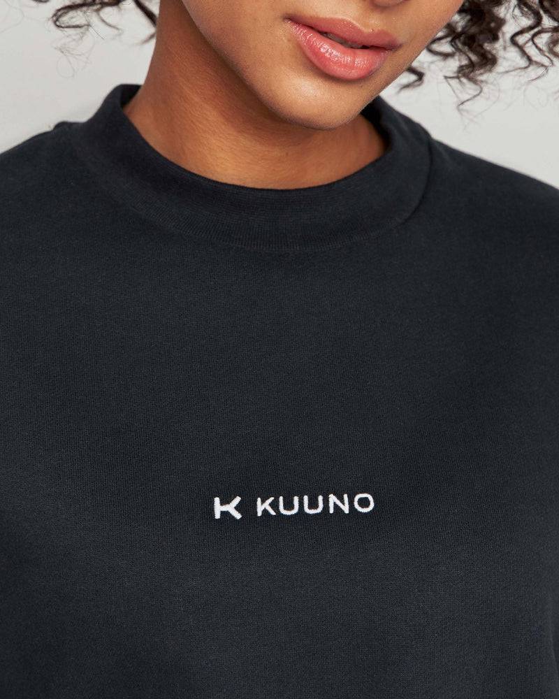 Kuuno Essential Cropped Sweater Night Black Vatertagsangebot