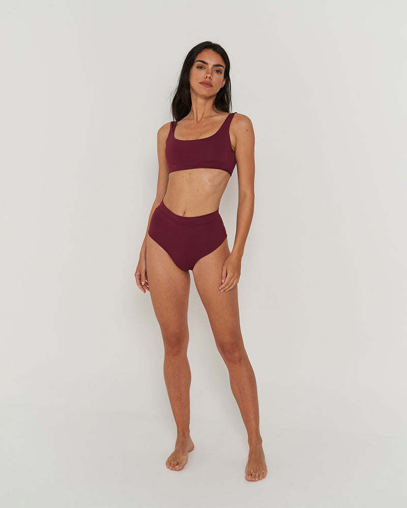 Kuuno Bikini Top Dark Berry Neueste Mode