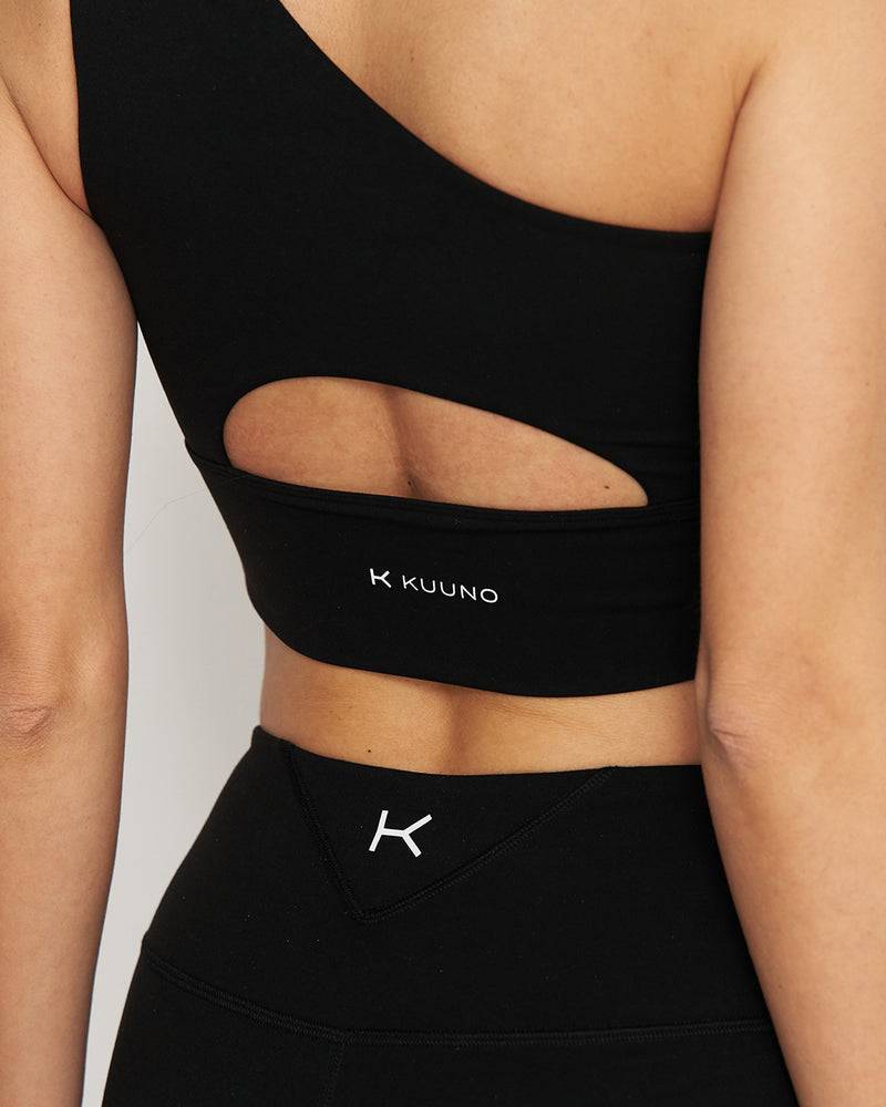 Kuuno Essential One Shoulder Bra Night Black Tiefpreis