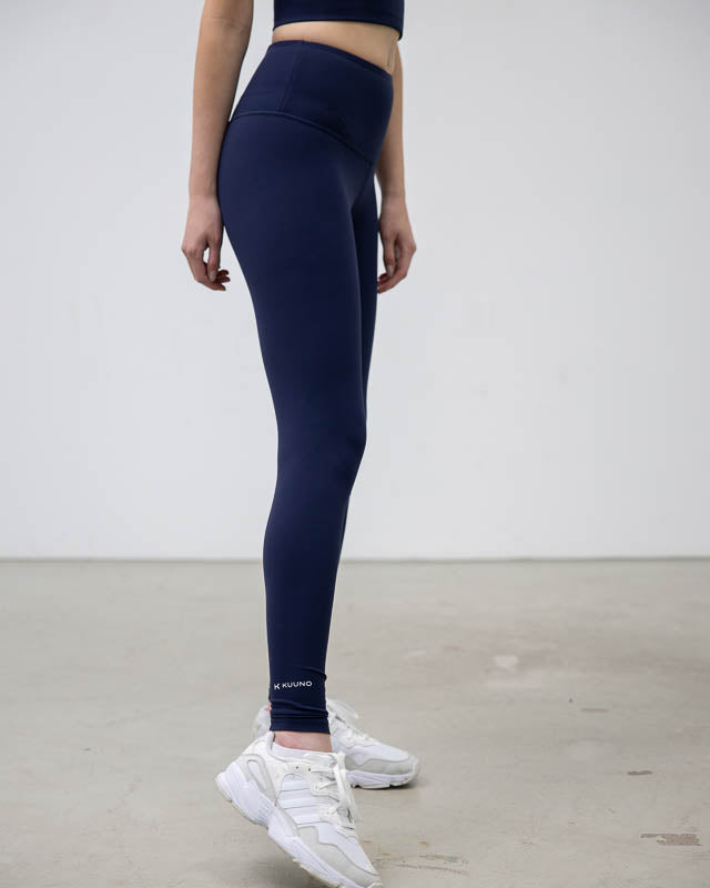 Kuuno Tall Essential High Waist Tights Navy Blue Begrenzte Freigabe