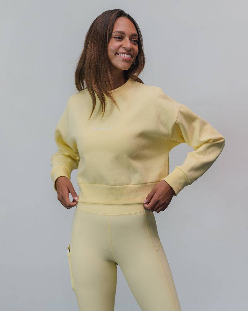 Kuuno Dynamic High Waist Tights Pale Yellow Neueste Stile