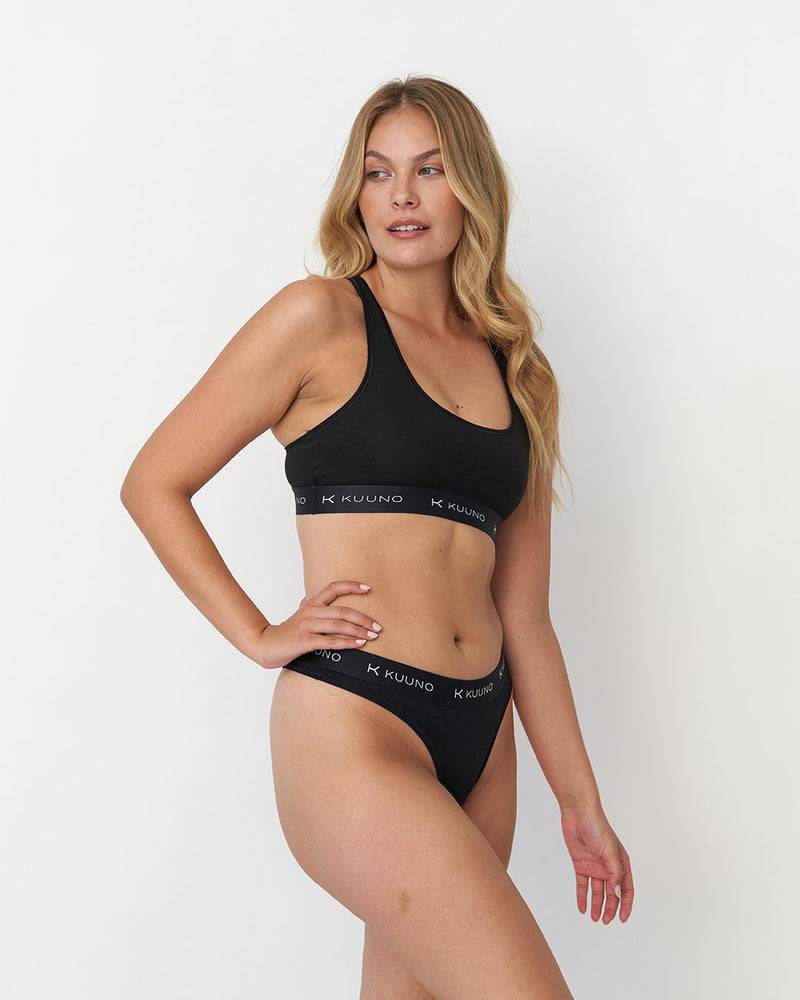 Kuuno Everyday Bra Sporty Night Black Sonderangebot der Fabrik
