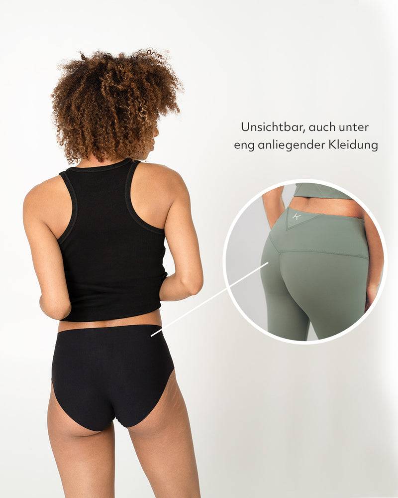 Kuuno 3er-Set Seamless High Waist Classic Brief Night Black 50% Rabatt für begrenzte Zeit