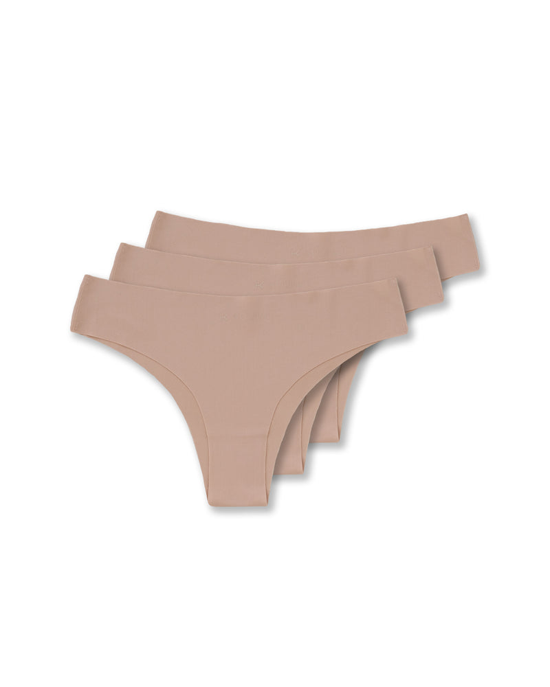 Kuuno 3er-Set Seamless Brazilian Brief Natural Blush