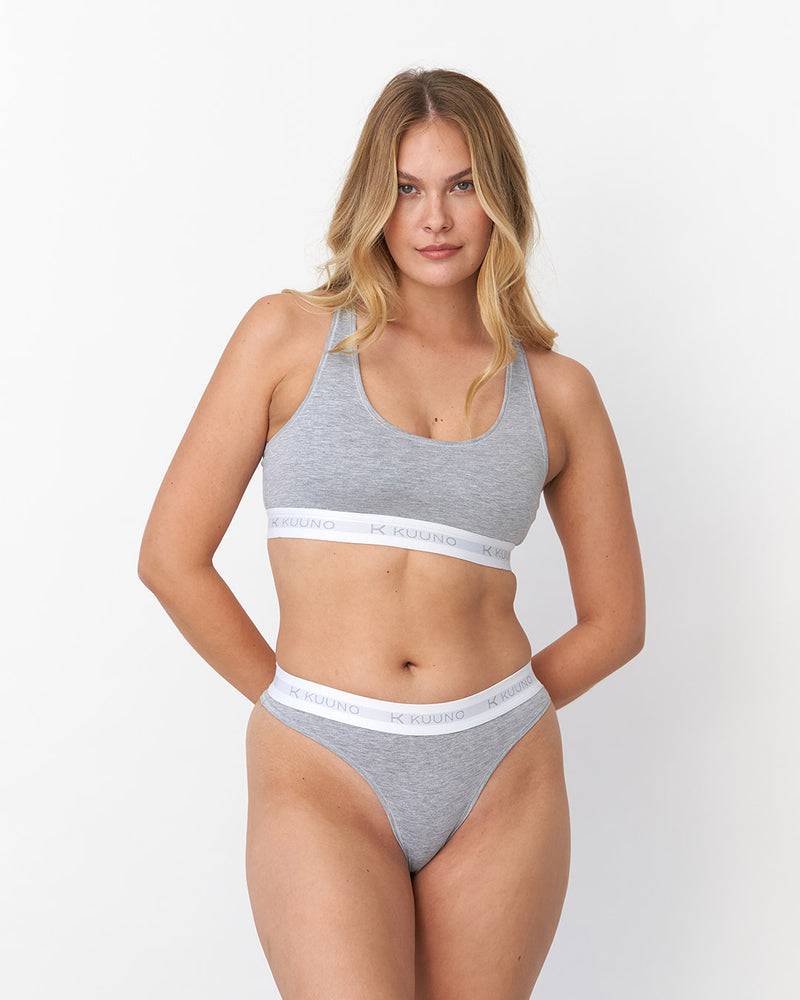 Kuuno Everyday Bra Sporty Light Grey Fabrik Onlineshop