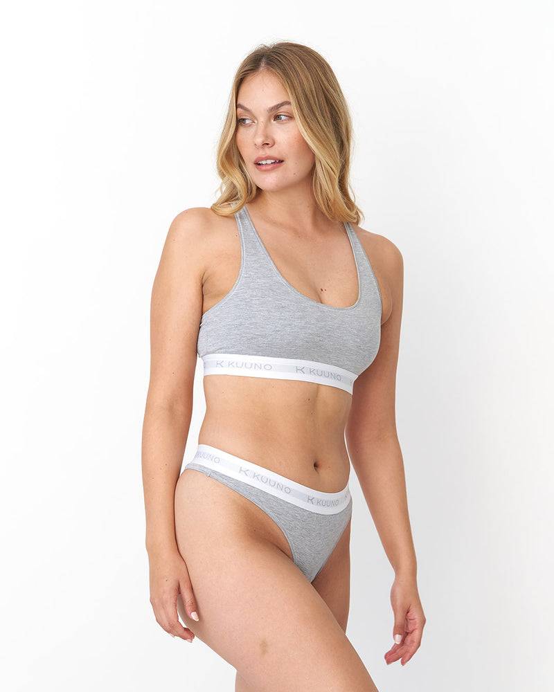 Kuuno Everyday Bra Sporty Light Grey Fabrik Onlineshop