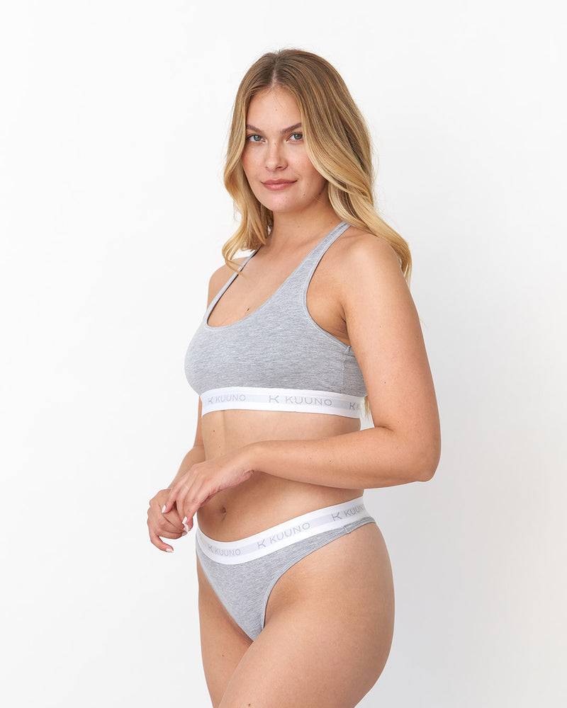 Kuuno Everyday Bra Sporty Light Grey Fabrik Onlineshop
