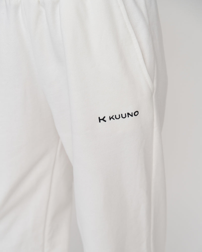 Kuuno Everyday Jogger Pants Classic White Rabatt
