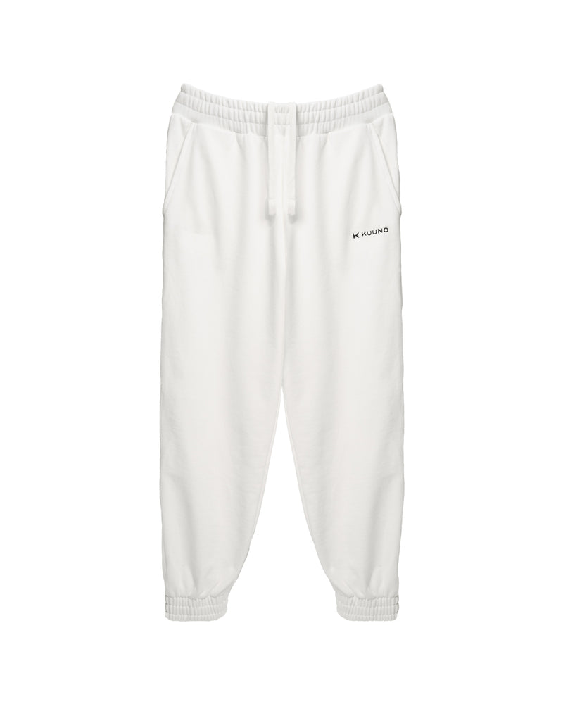 Kuuno Everyday Jogger Pants Classic White Rabatt