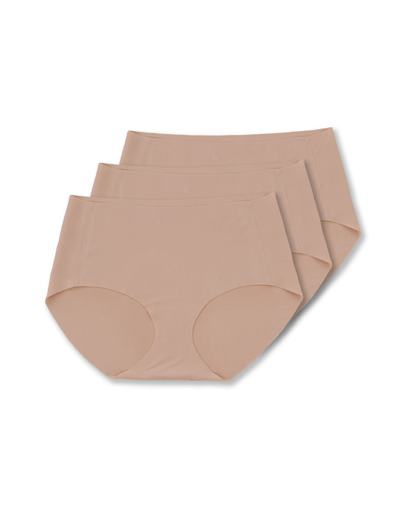 Kuuno 3er-Set Seamless High Waist Classic Brief Natural Blush