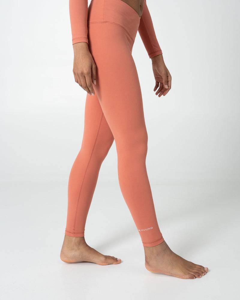 Kuuno Essential Crossover High Waist Tights Coral Pink Versandkostenfrei