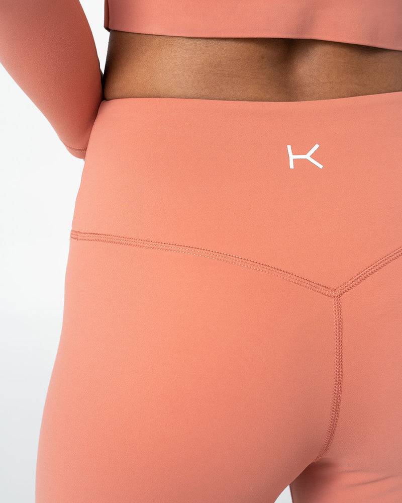 Kuuno Essential Crossover High Waist Tights Coral Pink Versandkostenfrei