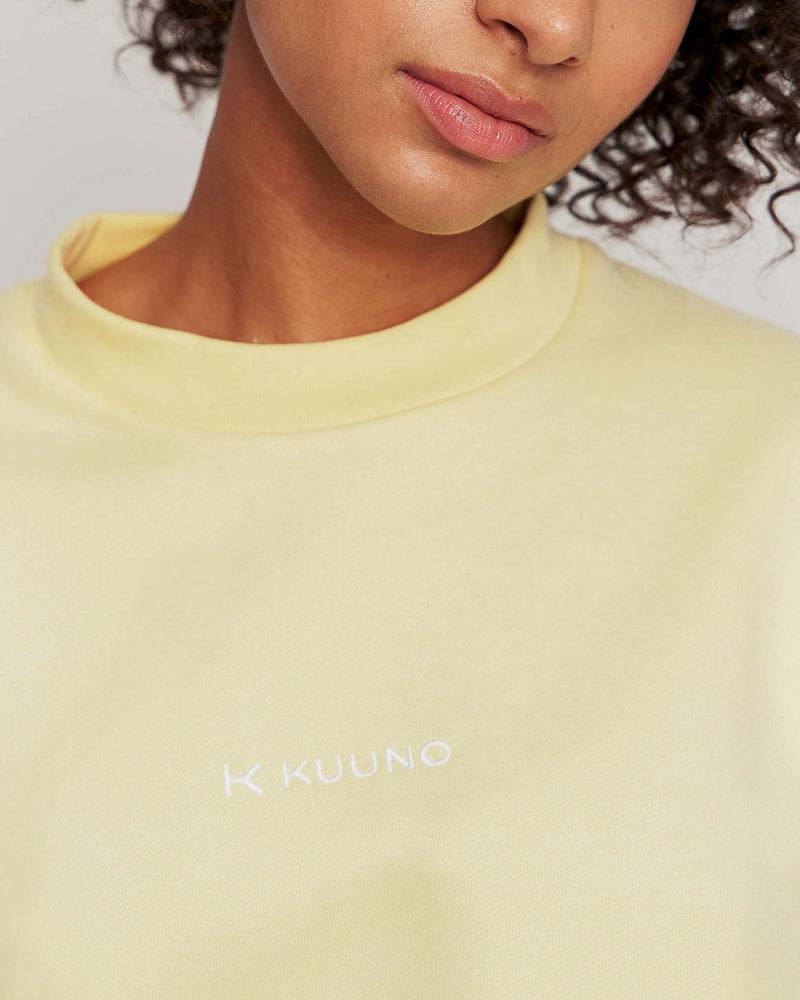Kuuno Essential Cropped Sweater Pale Yellow Preisnachlass