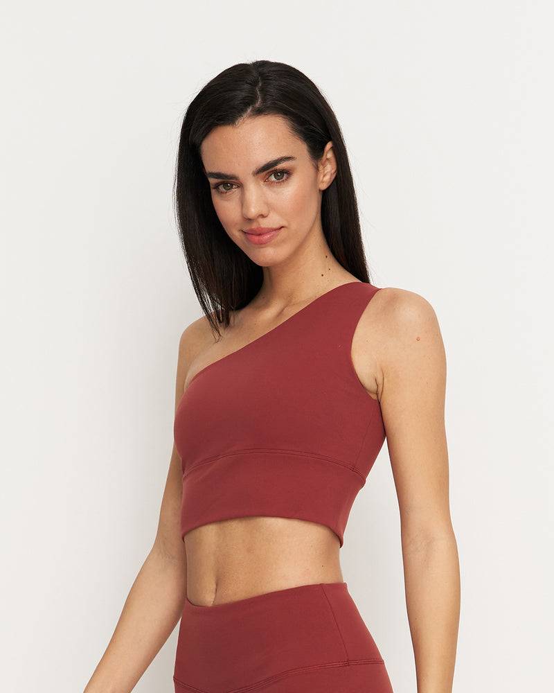 Kuuno Essential One Shoulder Bra Marsala Red Muttertagsangebot