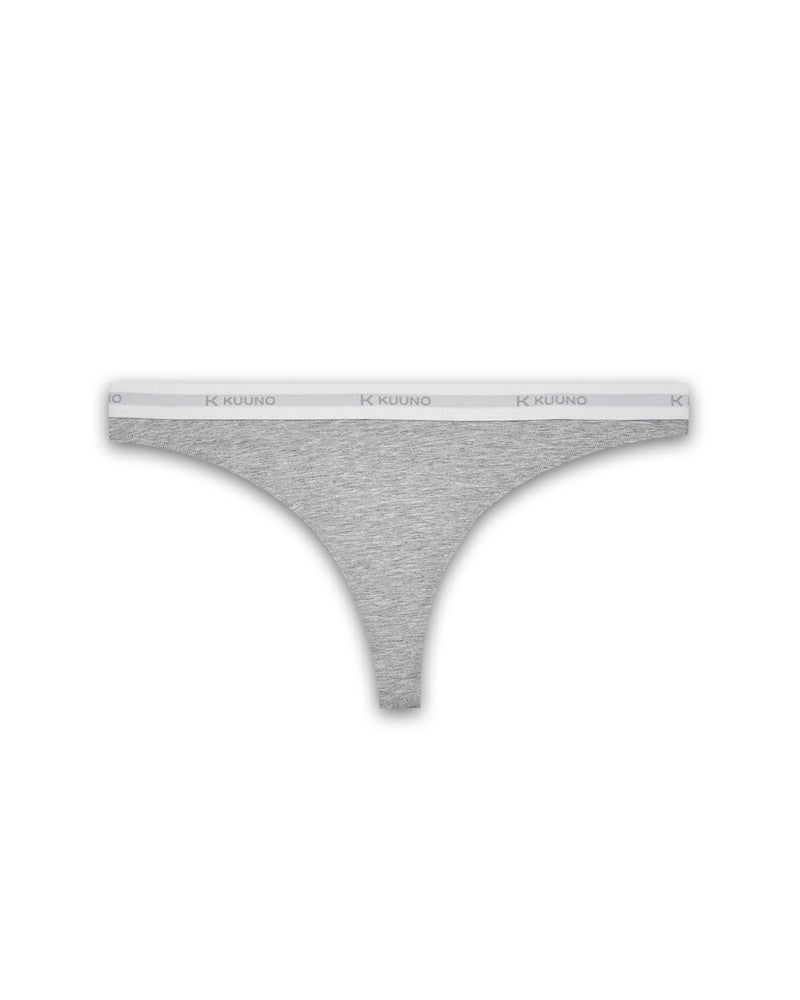 Kuuno Everyday High Cut Thong Light Grey Tiefpreis