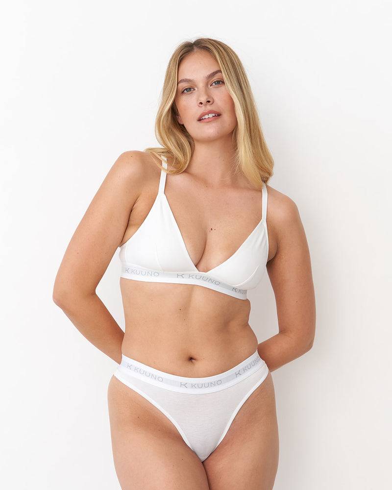 Kuuno 3er-Set Everyday Thong Classic White Neueste Stile