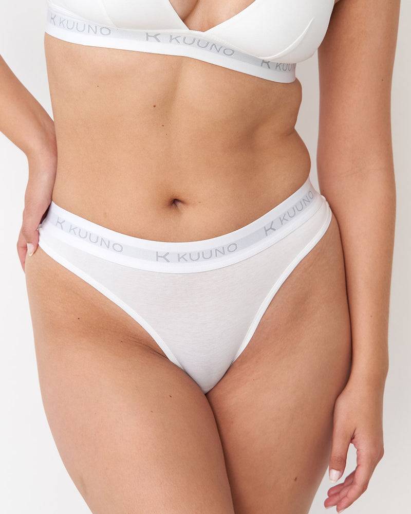 Kuuno 3er-Set Everyday Thong Classic White Neueste Stile