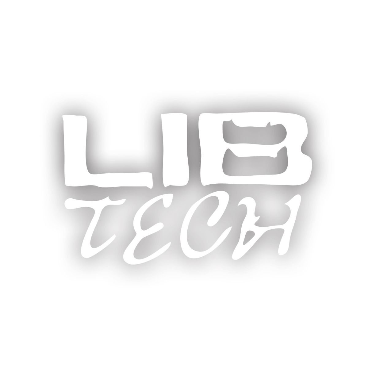 Lib Tech Stacked Logo Diecut Sticker Kauf eins, bekomm eins gratis