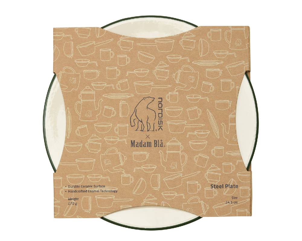 Nordisk Madam Blå plate Cream Neueste Mode