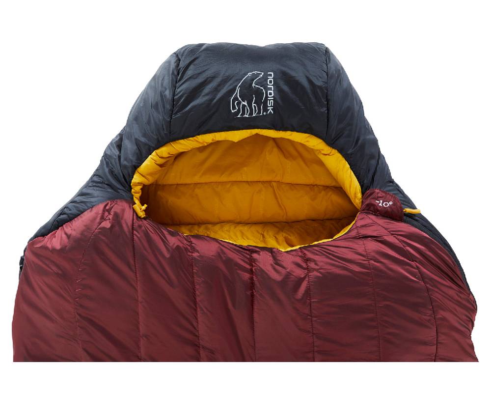 Nordisk Oscar -10° Mummy Kunstfaser Rio Red/ Mustard Yellow/ Black Saisonale Angebote