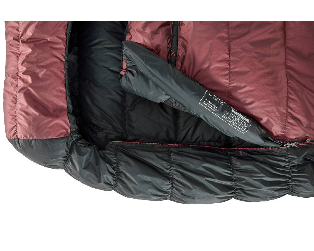 Nordisk Voyage 500 Right zip Daune (-5° C) | Ribbon red Kauf eins, bekomm eins gratis
