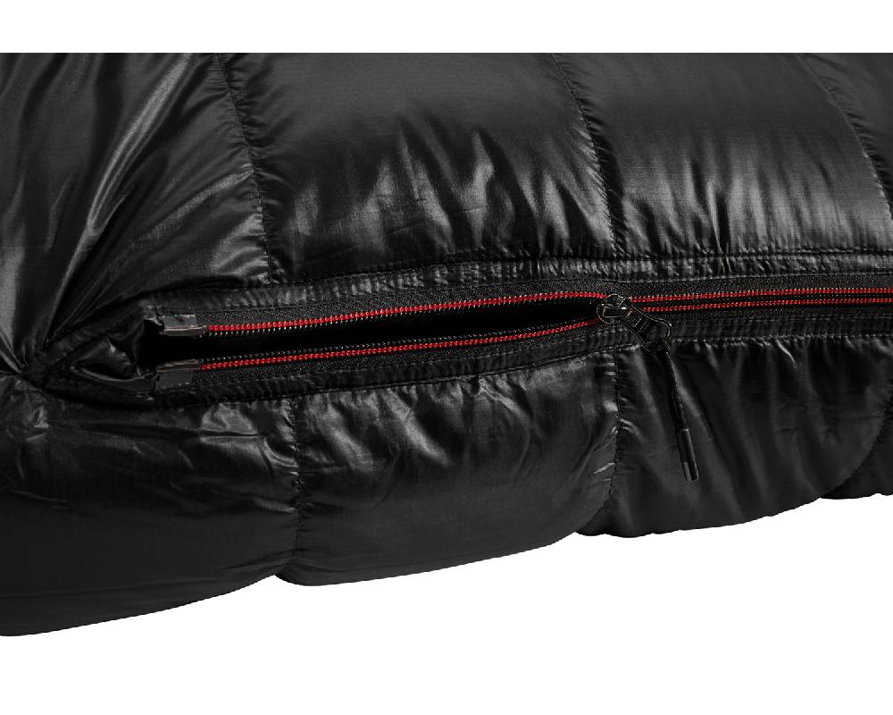 Nordisk V.I.B. 250 Left zip Daune (5° C) | Black Vierteljährliche Förderung