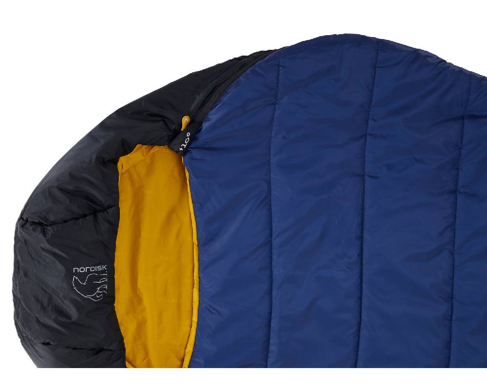 Nordisk Puk +10° Curve Kunstfaser True Navy/Mustard Yellow/Black Online Outlet