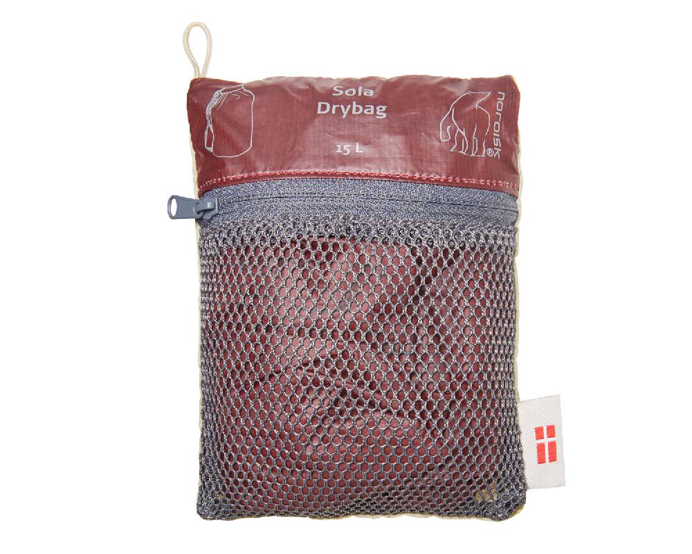 Nordisk Sola 15 drybag 15 L Burnt Red VIP-Rabatte