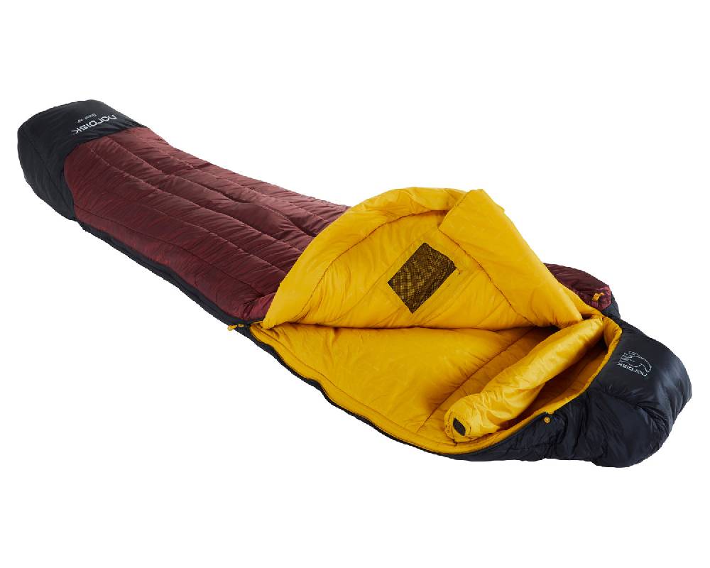 Nordisk Oscar -20° Mummy| Kunstfaser Rio Red/ Mustard Yellow/ Black Auslauf