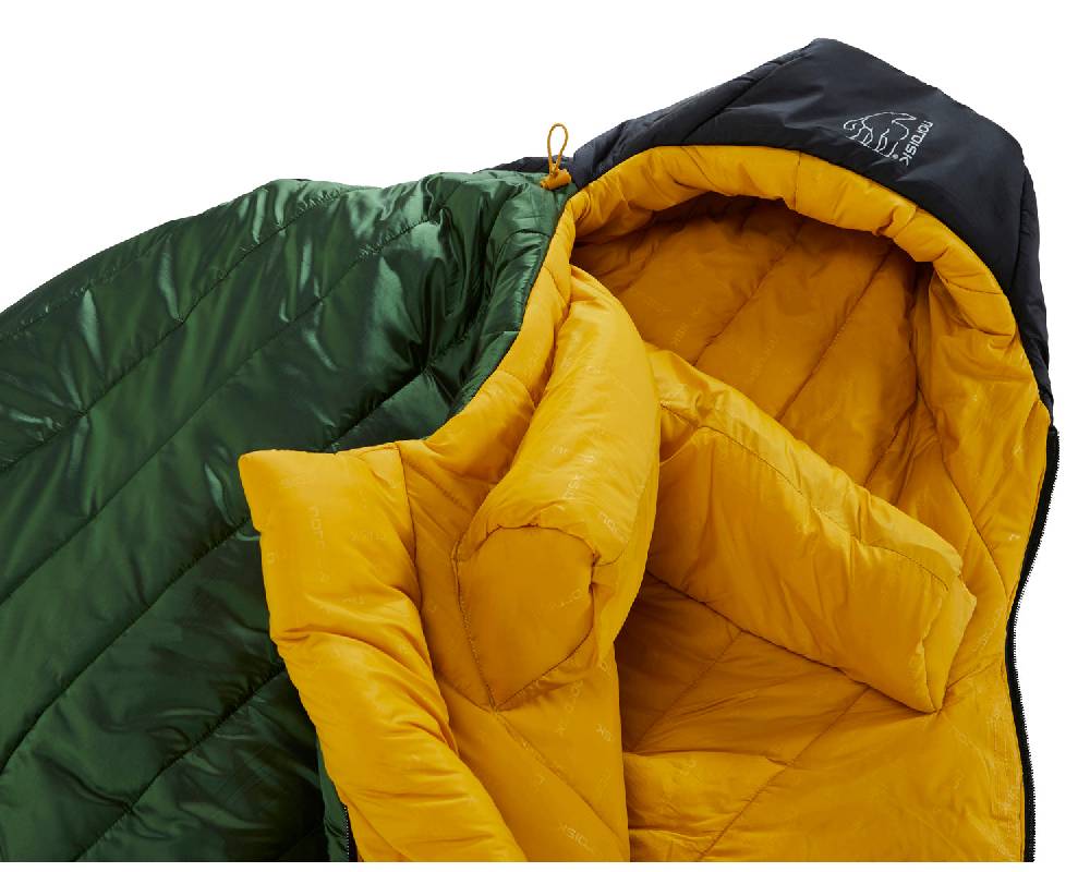 Nordisk Gormsson -20° Mummy| Kunstfaser Artichoke Green/Mustard Yellow/Black Rabatt