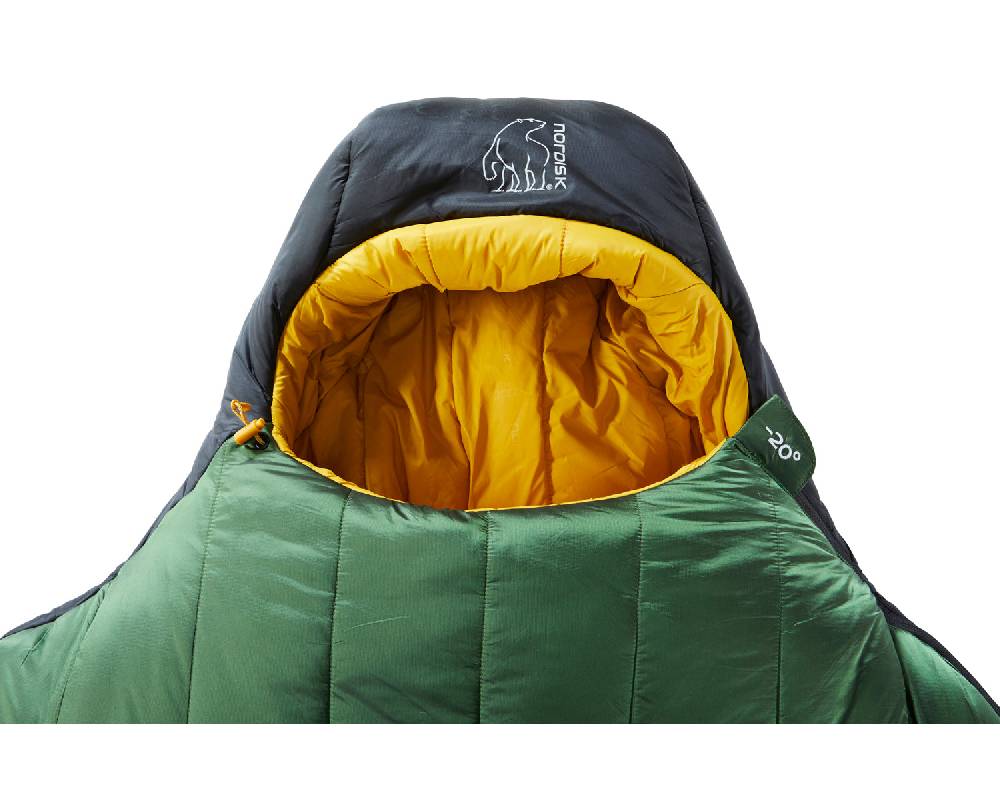 Nordisk Gormsson -20° Mummy| Kunstfaser Artichoke Green/Mustard Yellow/Black Rabatt