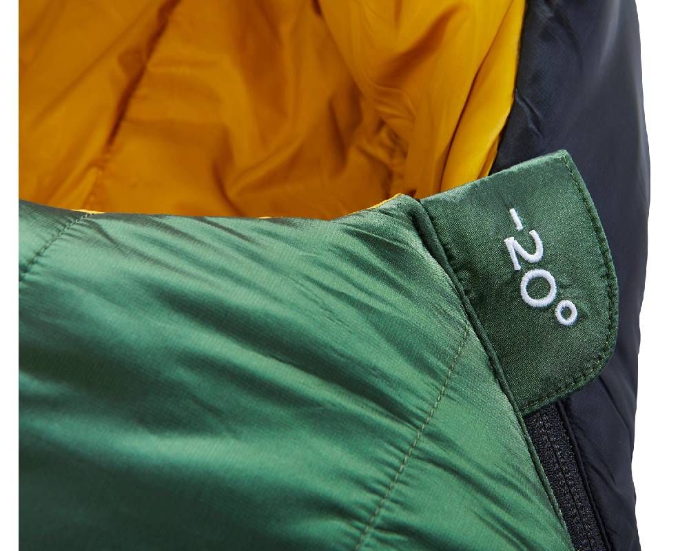 Nordisk Gormsson -20° Mummy| Kunstfaser Artichoke Green/Mustard Yellow/Black Rabatt