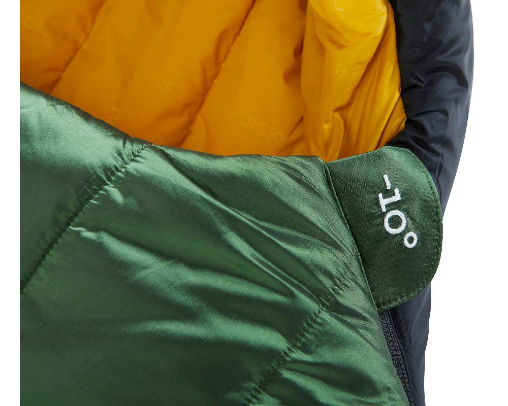 Nordisk Gormsson -10° Mummy| Kunstfaser Artichoke Green/Mustard Yellow/Black Günstig kaufen