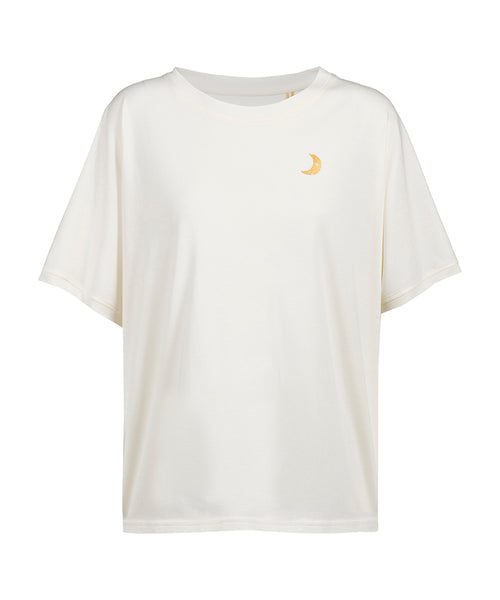 Ognx Yoga Boxy T-Shirt Moonlight Bio Baumwolle Tencel™ Sora - weiß Blitzverkäufe