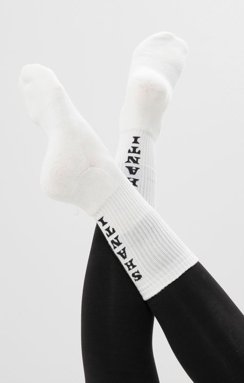 Ognx Yoga Sportsocken Shanti Shanti Bio Baumwolle Ava - weiß Rabatt