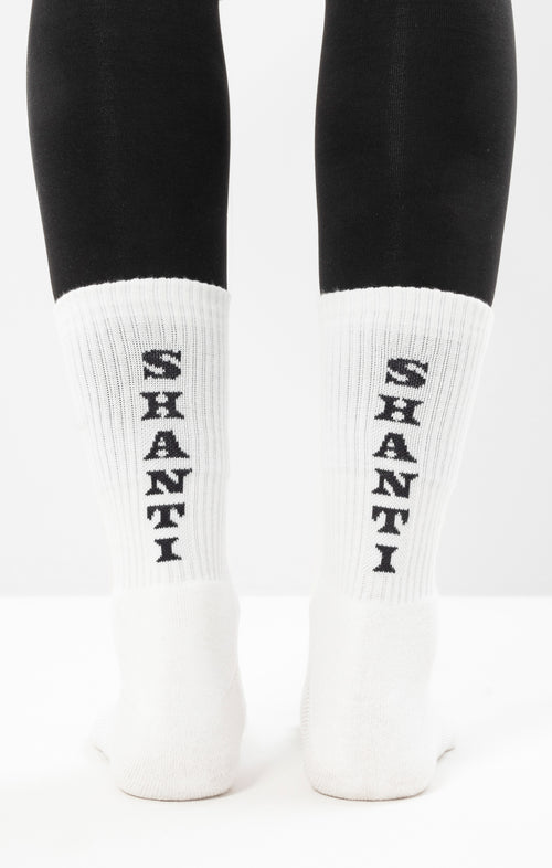 Ognx Yoga Sportsocken Shanti Shanti Bio Baumwolle Ava - weiß Rabatt