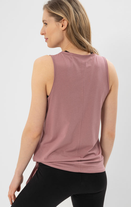 Ognx Yoga Knoten Tank Moon Bio Baumwolle Tencel™ Tari - rosa Versandkostenfrei