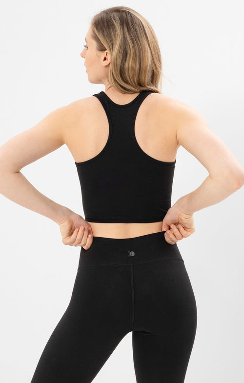 Ognx Yoga Basic Leggings Tencel™ Bio Baumwolle Luna - schwarz Großer Ausverkauf
