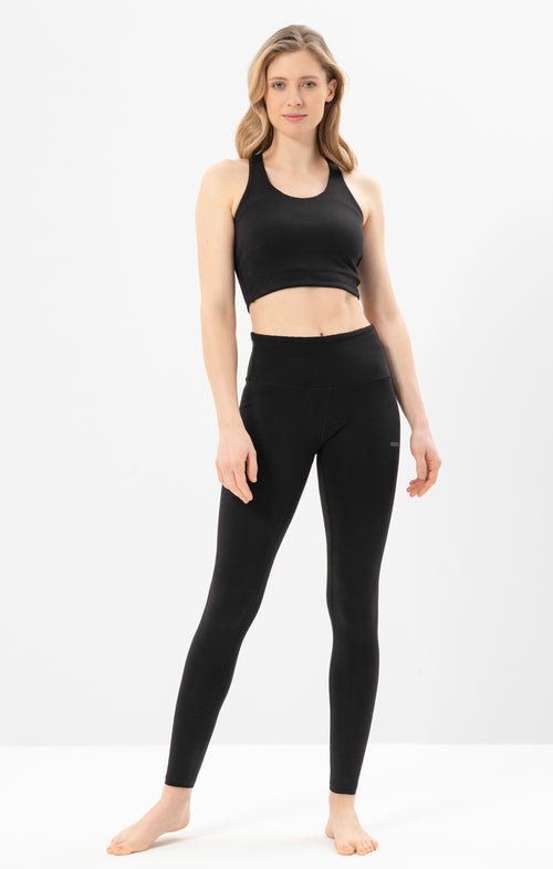 Ognx Yoga Basic Leggings Tencel™ Bio Baumwolle Luna - schwarz Großer Ausverkauf