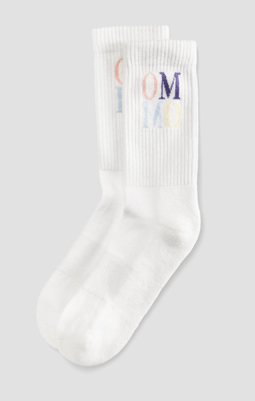 Ognx Yoga Sportsocken OM OM Bio Baumwolle Ava - weiß Cyber Monday