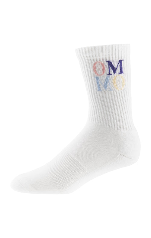 Ognx Yoga Sportsocken OM OM Bio Baumwolle Ava - weiß Cyber Monday