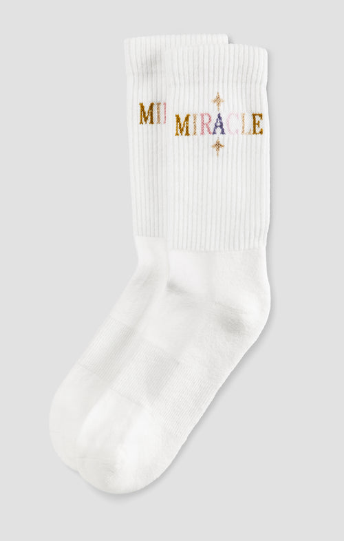 Ognx Yoga Sportsocken Miracle Stars Bio Baumwolle Ava - weiß Weihnachtsangebot