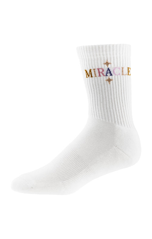 Ognx Yoga Sportsocken Miracle Stars Bio Baumwolle Ava - weiß Weihnachtsangebot