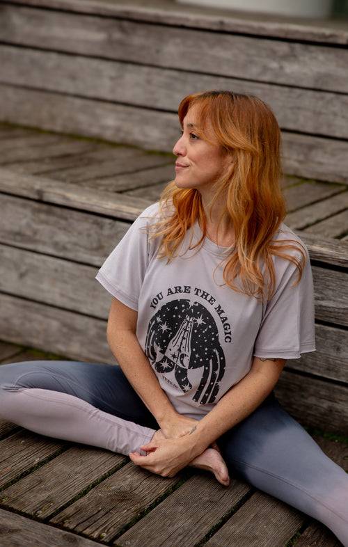 Ognx Yoga Soft Leggings Ombré Bio Baumwolle Luna - grau Muttertagsangebot