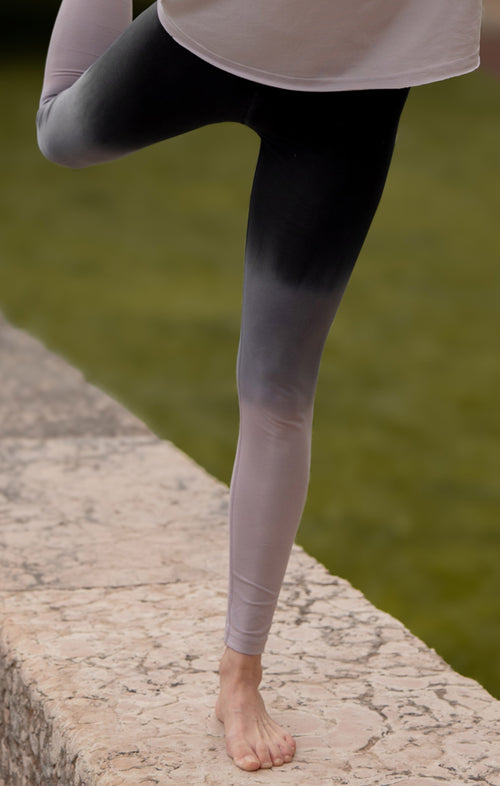 Ognx Yoga Soft Leggings Ombré Bio Baumwolle Luna - grau Muttertagsangebot