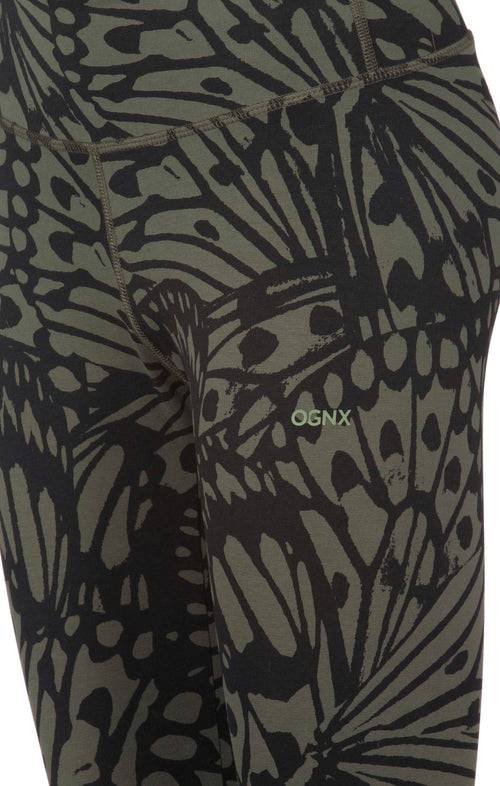 Ognx Leggings Butterfly Bio Baumwolle - grün Valentinstagsangebot