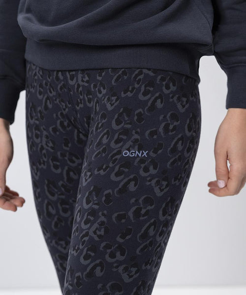 Ognx Leggings Leo Bio Baumwolle - blau Top Angebot