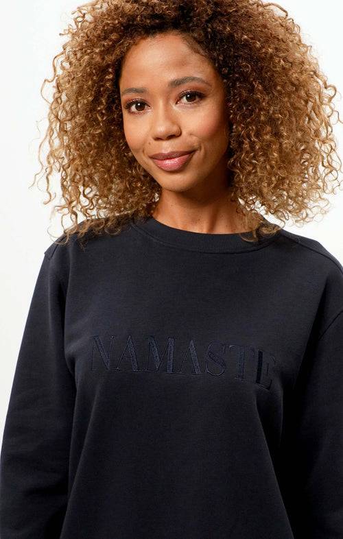Ognx Sweater Namaste Bio Baumwolle - blau Neueste Mode