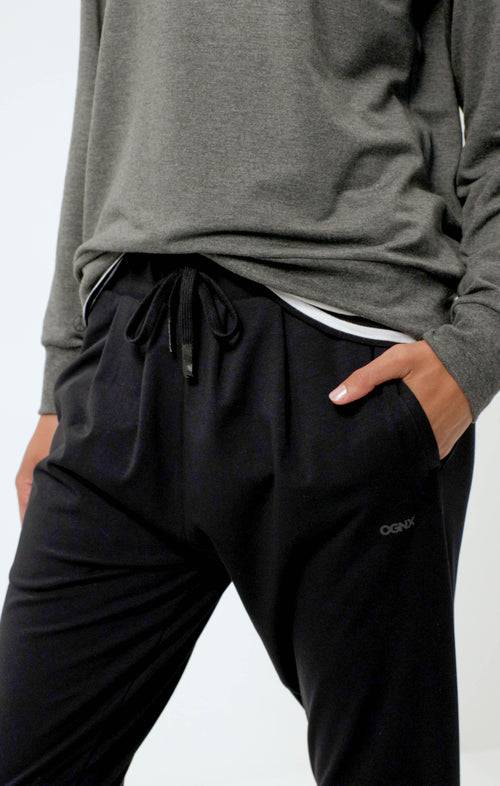 Ognx Harem Pants Bio Baumwolle - schwarz Neuheiten
