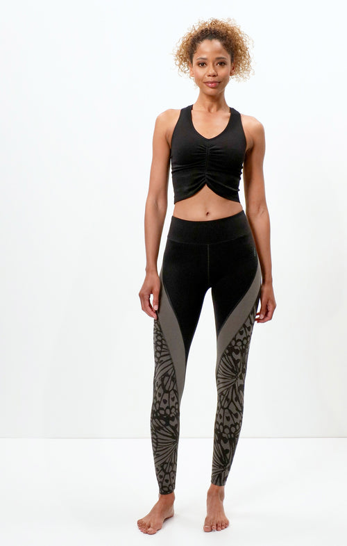 Ognx Yoga BH Cropped - Mittlerer Halt - Polyester ♻️ - schwarz Saisonale Angebote